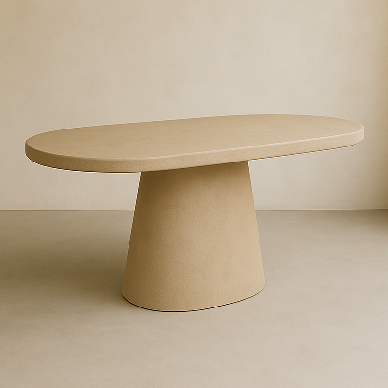 Ovaal Beige - Ovale kegelpoot