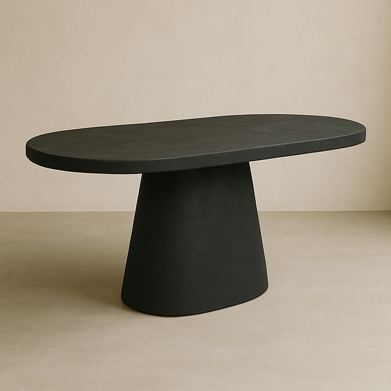 Ovaal Zwart - Ovale kegelpoot